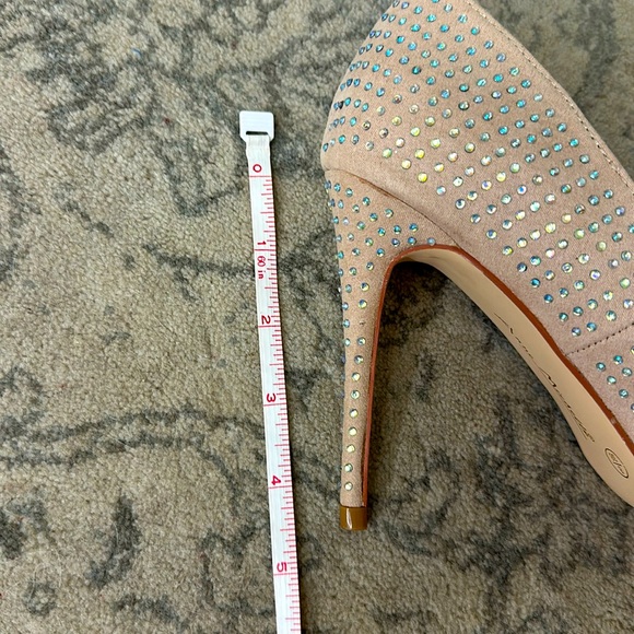 Anne Michelle Pink Rhinestone Stilettos - Picture 11 of 11